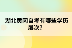 湖北黃岡自考有哪些學(xué)歷層次？