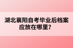 湖北襄陽自考畢業(yè)后檔案應放在哪里？