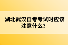 湖北武漢自考考試時應(yīng)該注意什么？