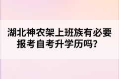 湖北神農(nóng)架上班族有必要報(bào)考自考升學(xué)歷嗎？