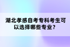 湖北孝感自考專科考生可以選擇哪些專業(yè)？