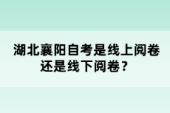 湖北襄陽自考是線上閱卷還是線下閱卷？