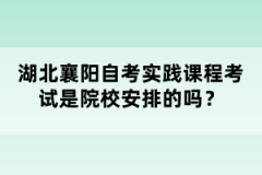 湖北襄陽自考實(shí)踐課程考試是院校安排的嗎？