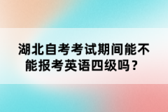 湖北武漢自考考試期間能不能報考英語四級嗎？