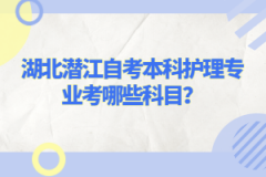 湖北潛江自考本科護(hù)理專業(yè)考哪些科目？