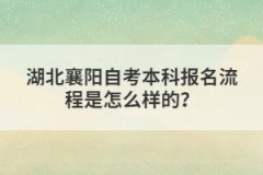 湖北襄陽自考本科報(bào)名流程是怎么樣的？