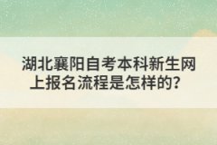 湖北襄陽(yáng)自考本科新生網(wǎng)上報(bào)名流程是怎樣的？