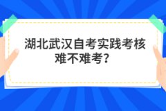 湖北武漢自考實踐考核難不難考？